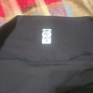 Black/ Brown Tummy Control Athletic Leggings